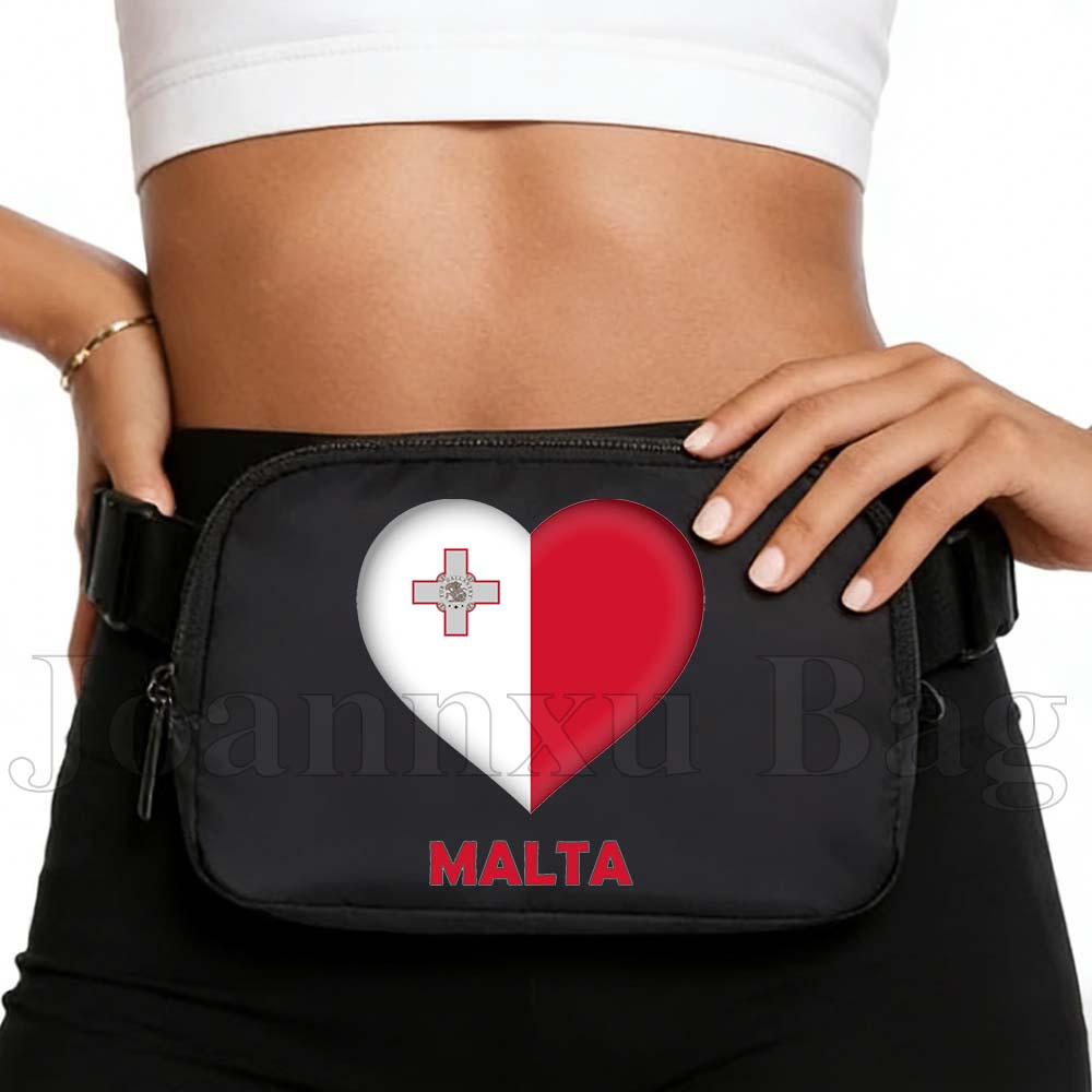 Women Bags Malta - Malta Heart Flag Chest Mobile Waist