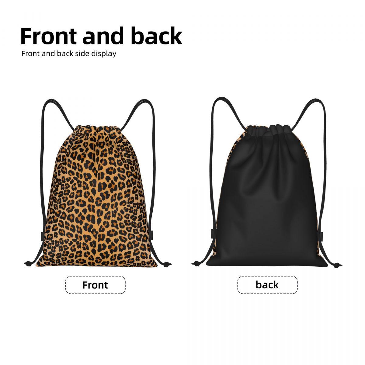 Custom Leopard Print Drawstrin - đánh giá và giá Women'S Yoga Bags