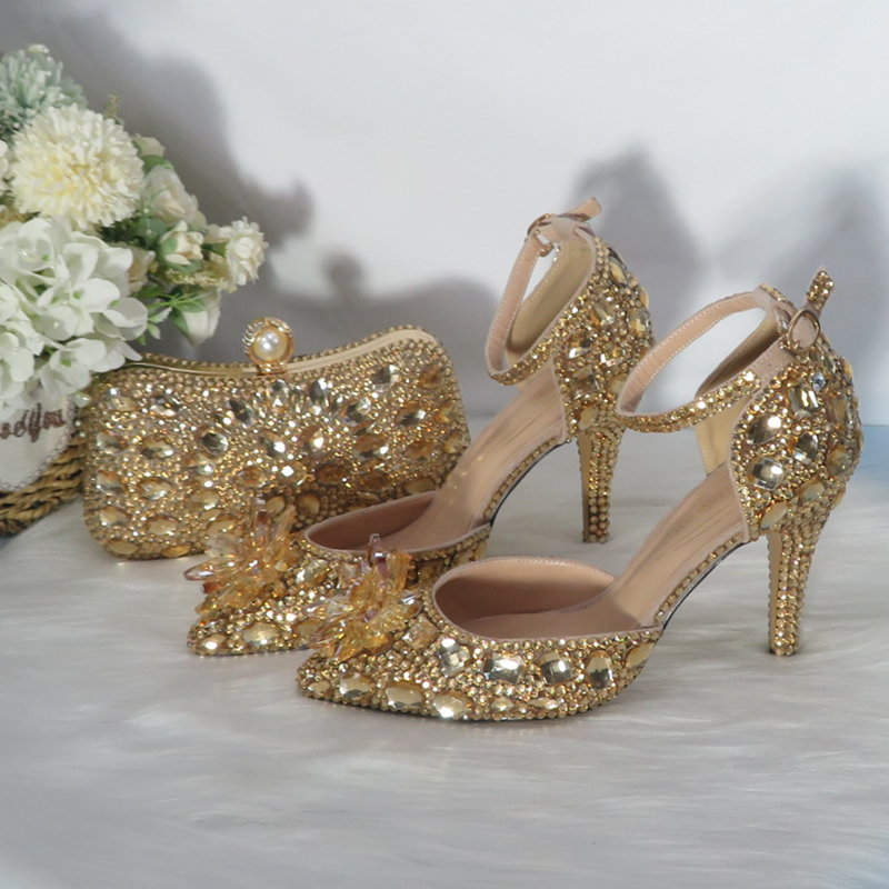2021New  Golden crystal Bridal - đánh giá và giá Women Bags For Party