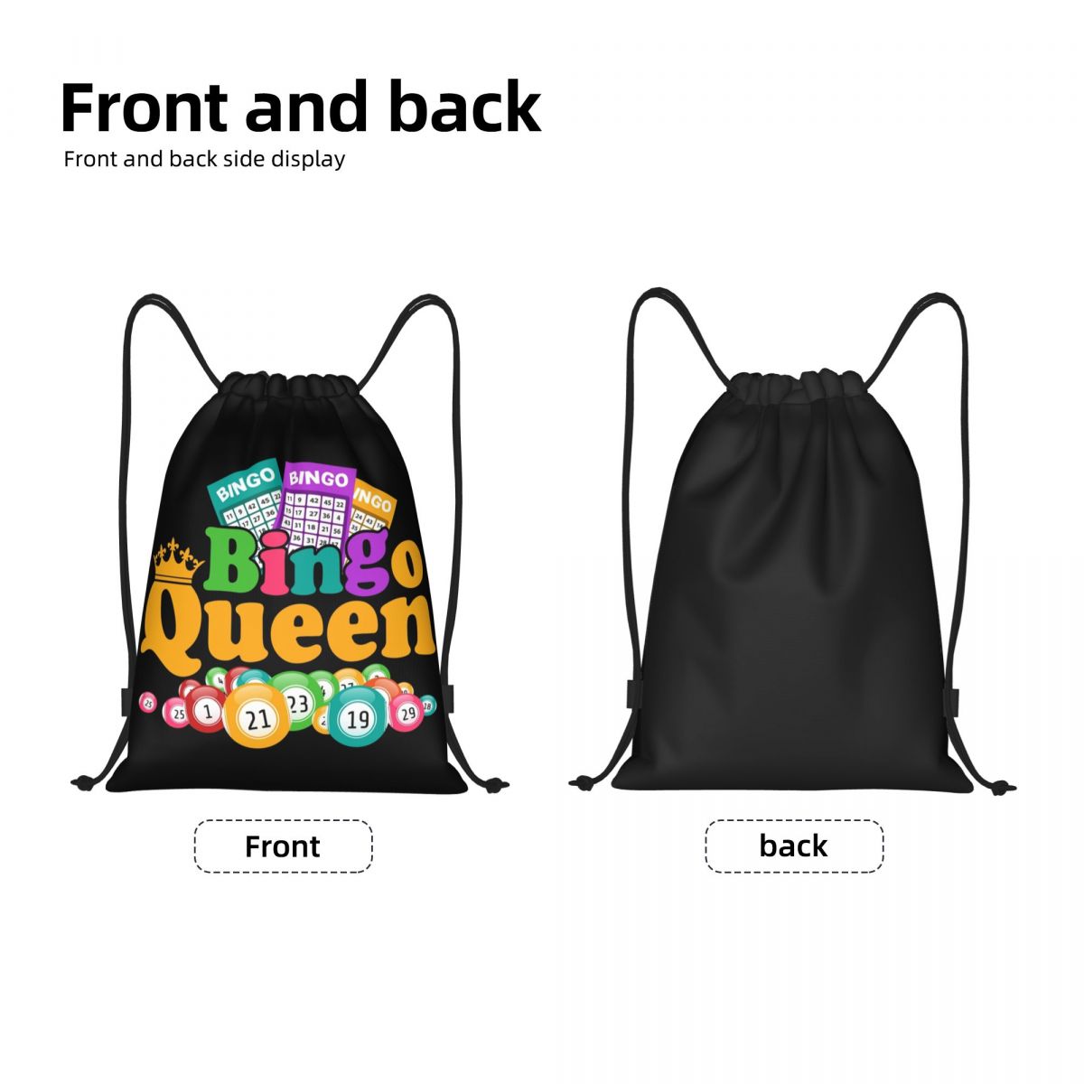 Custom Bingo Queen Game Lover  - đánh giá và giá Women'S Yoga Bags