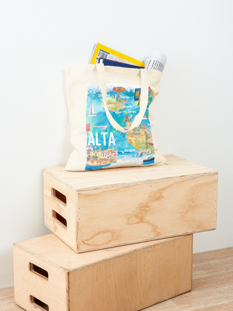 Malta Illustrated Island Trave - đánh giá và giá Women Bags Malta
