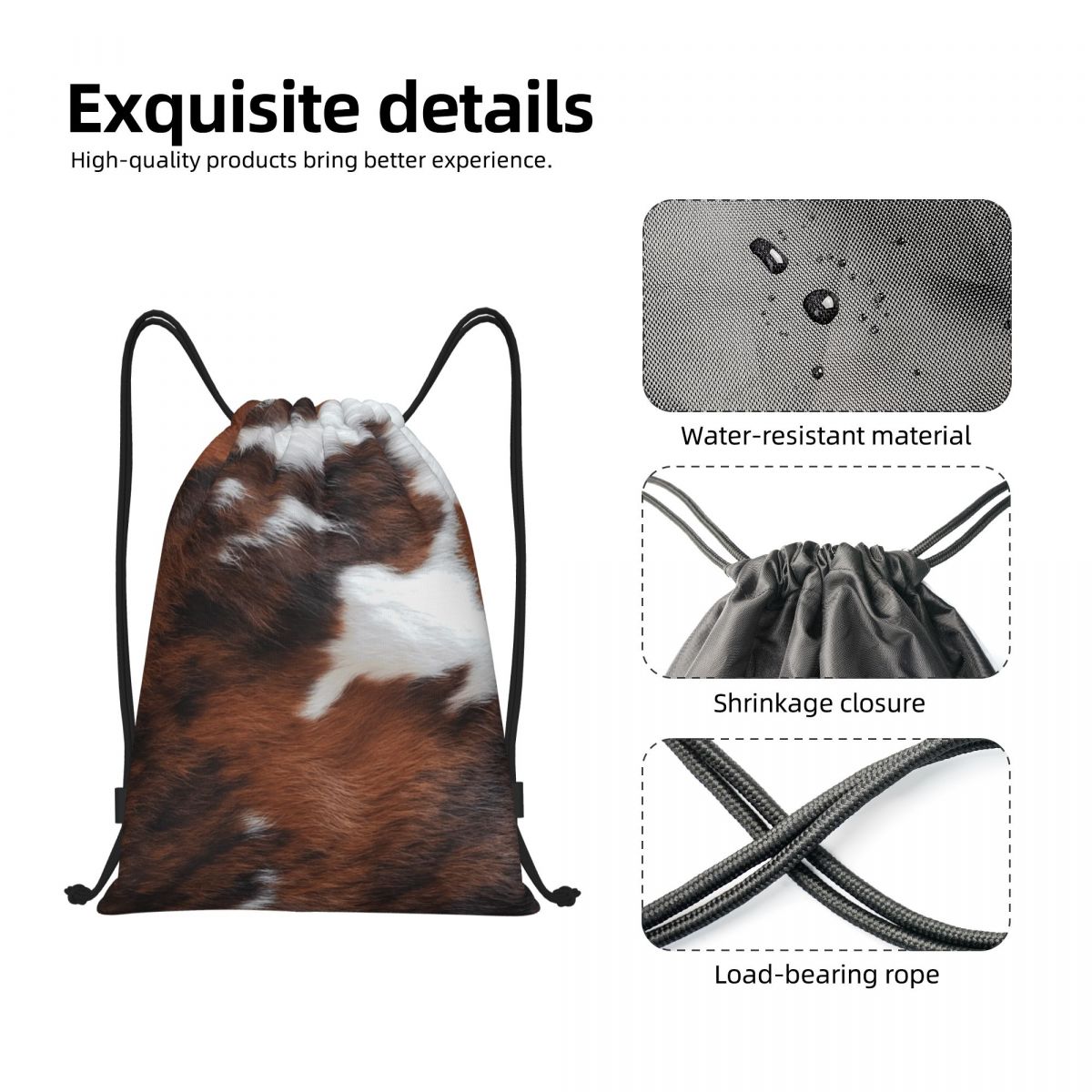 Custom Cowhide Leather Drawstr - đánh giá và giá Women'S Yoga Bags