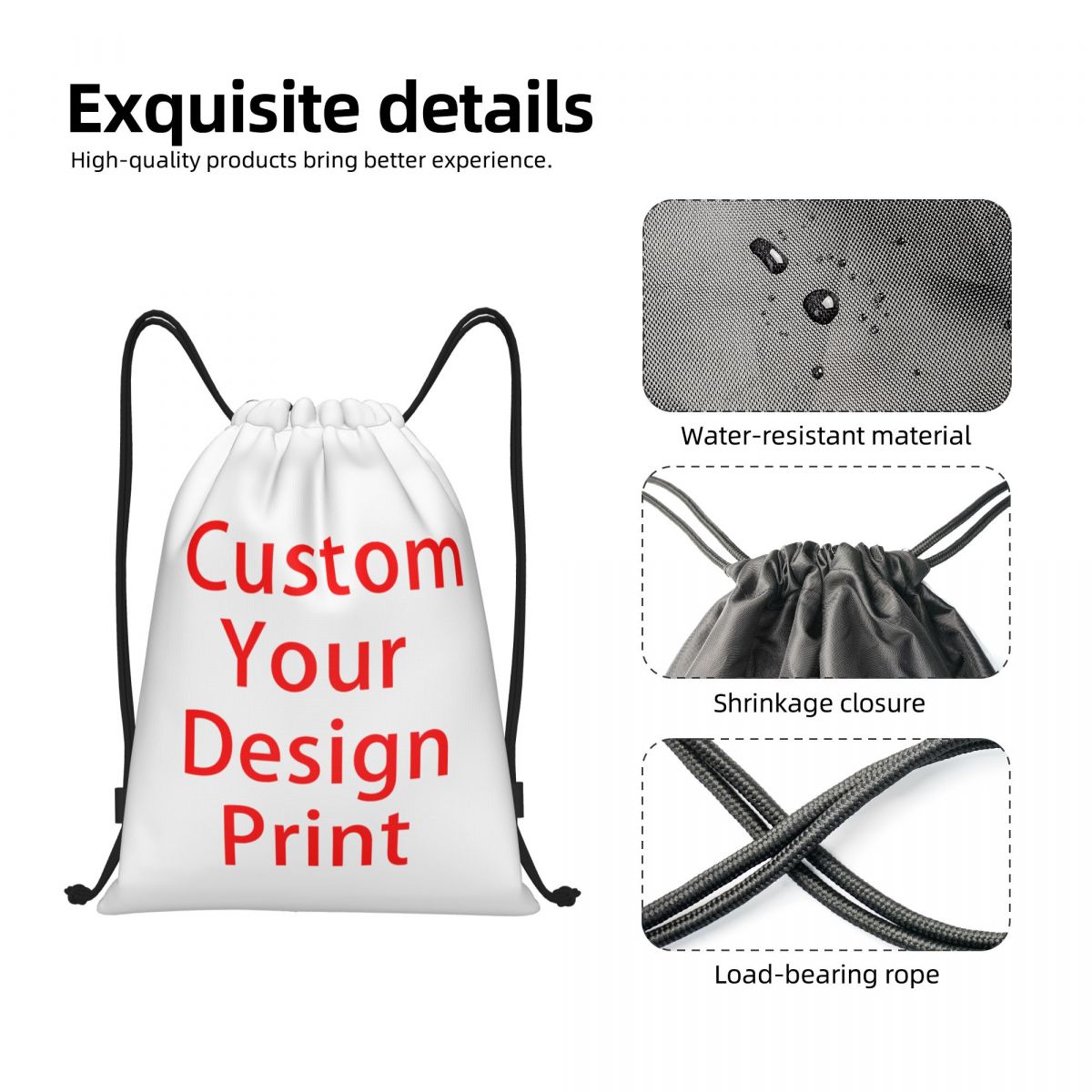 Custom Custom Your Design Draw - đánh giá và giá Women'S Yoga Bags