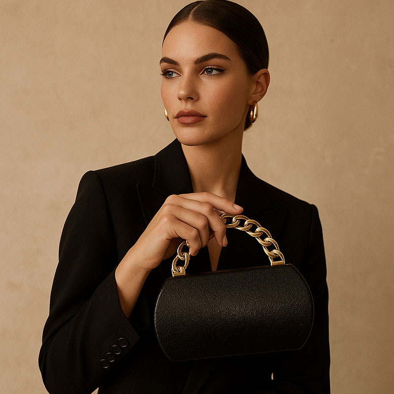 Luxury Gold Metal Buckle Box C - đánh giá và giá Women Bags Gold