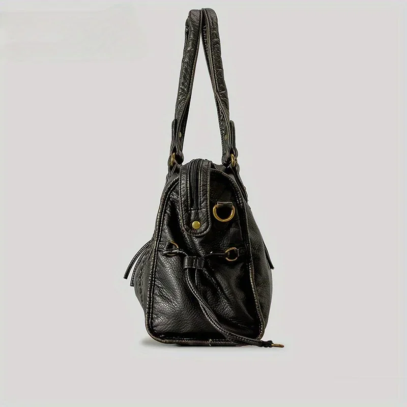 ​​Braided Trim Black Leather T - đánh giá và giá Women Bags Gold