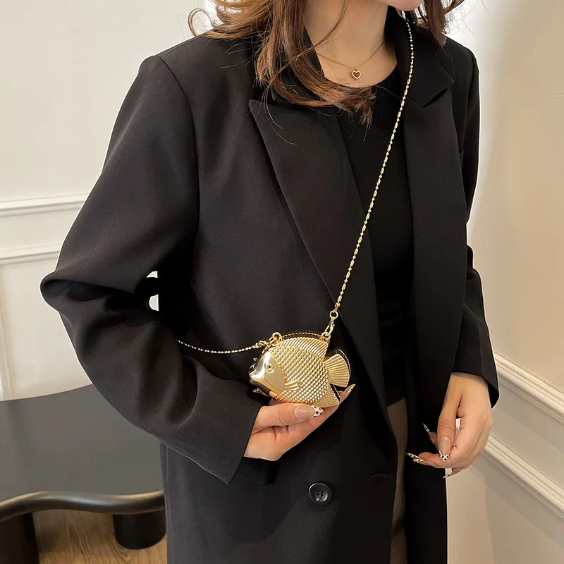 Cute Little Fish Shape Metal M - đánh giá và giá Women'S Evening Bags