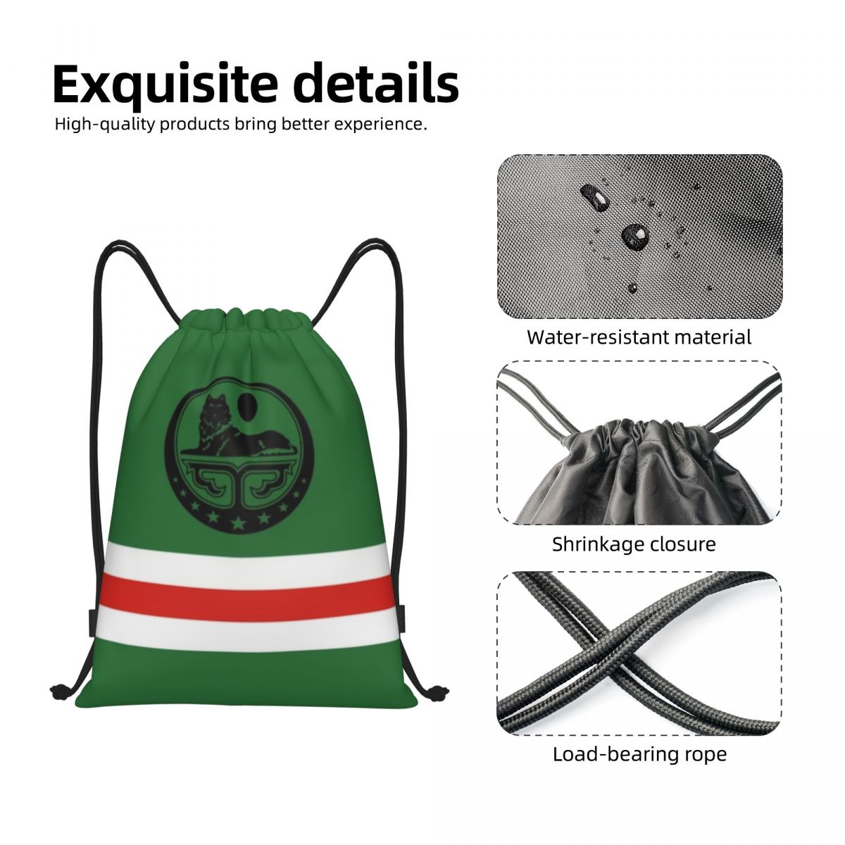 Custom Chechen Borz Drawstring - đánh giá và giá Women'S Yoga Bags